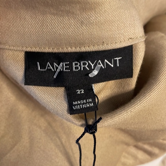 NWT LANE BRYANT Lightweight drape jacket / open cardigan STRETCH LINEN size 22 - Picture 7 of 13